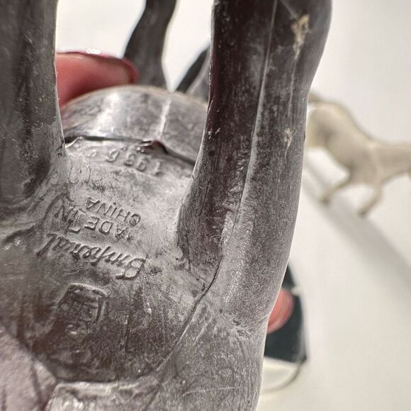 Vintage 1980s IMPERIAL Horse Dark Brown Cows Bull Figures Group of 6 Barn Animal - Picture 14 of 16